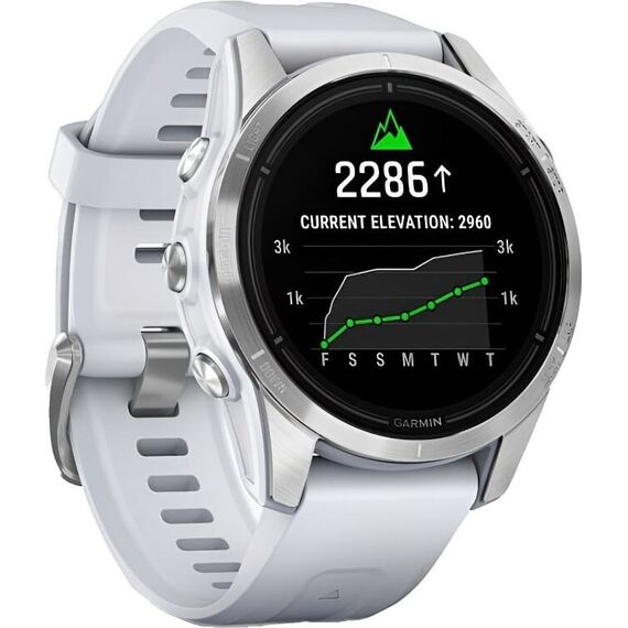 Смарт-часы Garmin Epix Pro (Gen 2) Standard Edition 42 mm Silver/Whitestone, Версия: Pro | Standard, Размер корпуса : 42 мм, Цвет: Silver/Whitestone, изображение 4 Смарт-часы Garmin Epix Pro (Gen 2) Standard Edition 42 mm Silver/Whitestone, Версия: Pro | Standard, Размер корпуса : 42 мм, Цвет: Silver/Whitestone, изображение 4