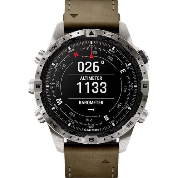 Смарт-часы Garmin Marq Adventurer (Gen 2) - Damascus Steel Edition, Версия: Adventurer, Материал корпуса: Титан (класс 5), изображение 3 Смарт-часы Garmin Marq Adventurer (Gen 2) - Damascus Steel Edition, Версия: Adventurer, Материал корпуса: Титан (класс 5), изображение 3