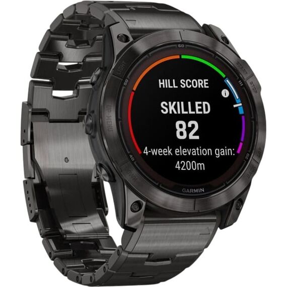 Смарт-часы Garmin Fēnix 7X Pro Sapphire Solar Edition Carbon Grey Titanium, Версия: Pro | Sapphire Solar, Размер корпуса : 51 мм, Цвет: Carbon Grey Titanium, изображение 4
