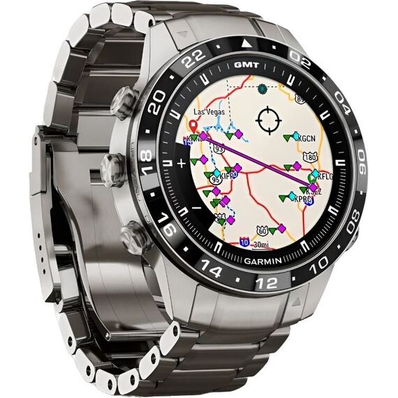 Смарт-часы Garmin Marq Aviator (Gen 2), Версия: Aviator, Материал корпуса: Титан (класс 5), изображение 4 Смарт-часы Garmin Marq Aviator (Gen 2), Версия: Aviator, Материал корпуса: Титан (класс 5), изображение 4
