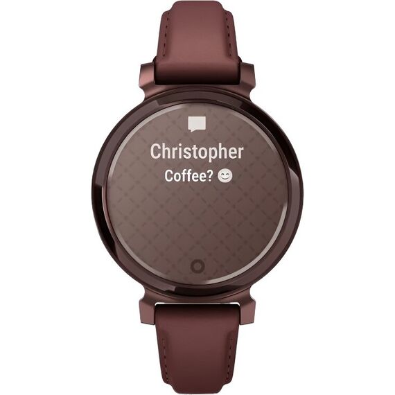 Смарт-часы Garmin Lily 2 Classic Dark Bronze/Mulberry Leather, Модель: Classic, Цвет: Dark Bronze/Mulberry Leather, изображение 5 Смарт-часы Garmin Lily 2 Classic Dark Bronze/Mulberry Leather, Модель: Classic, Цвет: Dark Bronze/Mulberry Leather, изображение 5
