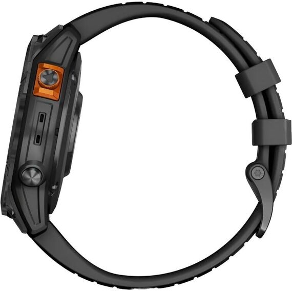 Смарт-часы Garmin Fēnix 7X Pro Solar Edition Slate Gray/Black, Версия: Pro | Solar, Размер корпуса : 51 мм, Цвет: Slate Gray/Black, изображение 8