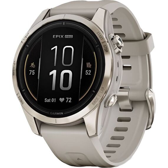 Смарт-часы Garmin Epix Pro (Gen 2) Sapphire Edition | 42 mm | Soft Gold/Light Sand, Версия: Pro | Sapphire, Размер корпуса : 42 мм, Цвет: Soft Gold/Light Sand