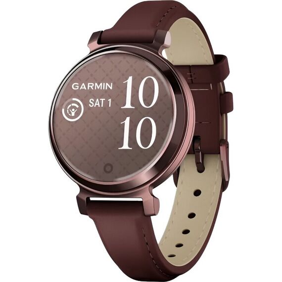 Смарт-часы Garmin Lily 2 Classic Dark Bronze/Mulberry Leather, Модель: Classic, Цвет: Dark Bronze/Mulberry Leather