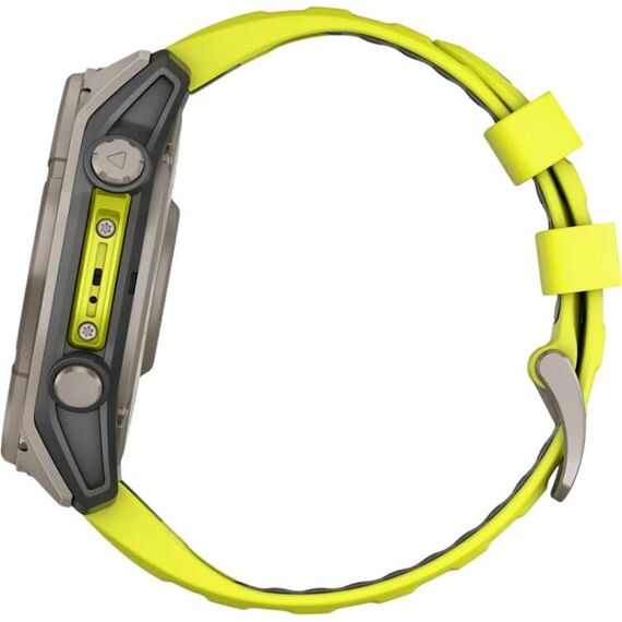 Смарт-часы Gamin Fēnix 8 Solar | 51 mm | Yellow/Graphite Silicone, Версия: Solar, Размер корпуса : 51 мм, Цвет: Yellow/Graphite Silicone, изображение 7 Смарт-часы Gamin Fēnix 8 Solar | 51 mm | Yellow/Graphite Silicone, Версия: Solar, Размер корпуса : 51 мм, Цвет: Yellow/Graphite Silicone, изображение 7