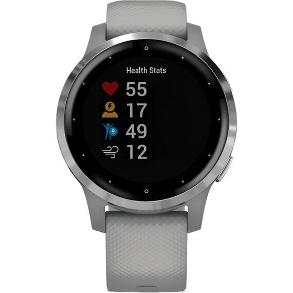 Смарт-часы Garmin Vívoactive 4S Silver Stainless Steel Bezel/Powder Gray, Размер корпуса : 40 мм, Цвет: Powder Gray, изображение 3 Смарт-часы Garmin Vívoactive 4S Silver Stainless Steel Bezel/Powder Gray, Размер корпуса : 40 мм, Цвет: Powder Gray, изображение 3