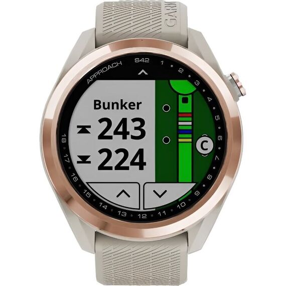 Смарт-часы Garmin Approach S42 Rose Gold/Light Sand, Цвет: Rose Gold/Light Sand, изображение 3 Смарт-часы Garmin Approach S42 Rose Gold/Light Sand, Цвет: Rose Gold/Light Sand, изображение 3