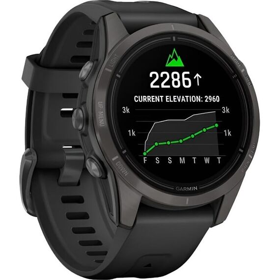 Смарт-часы Garmin Epix Pro (Gen 2) Sapphire Edition | 42 mm | Carbon Gray DLC Titanium, Версия: Pro | Sapphire, Размер корпуса : 42 мм, Цвет: Carbon Gray DLC Titanium, изображение 4 Смарт-часы Garmin Epix Pro (Gen 2) Sapphire Edition | 42 mm | Carbon Gray DLC Titanium, Версия: Pro | Sapphire, Размер корпуса : 42 мм, Цвет: Carbon Gray DLC Titanium, изображение 4