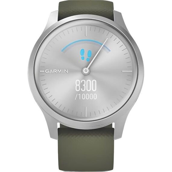 Смарт-часы Garmin Vívomove Style Silver Aluminum Case/Moss, Версия: Vívomove Style, Цвет: Silver Aluminum Case/Moss, изображение 5 Смарт-часы Garmin Vívomove Style Silver Aluminum Case/Moss, Версия: Vívomove Style, Цвет: Silver Aluminum Case/Moss, изображение 5