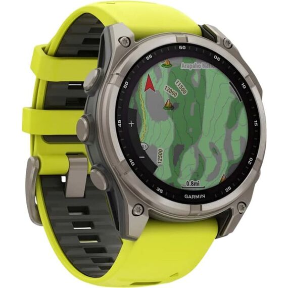Смарт-часы Garmin Fēnix 8 Solar | 47 mm | Yellow/Graphite, Версия: Solar, Размер корпуса : 47 мм, Цвет: Yellow/Graphite, изображение 4 Смарт-часы Garmin Fēnix 8 Solar | 47 mm | Yellow/Graphite, Версия: Solar, Размер корпуса : 47 мм, Цвет: Yellow/Graphite, изображение 4