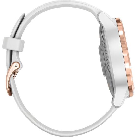 Смарт-часы Garmin Vívoactive 4S Rose Gold Stainless Steel Bezel/White, Размер корпуса : 40 мм, Цвет: White, изображение 6 Смарт-часы Garmin Vívoactive 4S Rose Gold Stainless Steel Bezel/White, Размер корпуса : 40 мм, Цвет: White, изображение 6