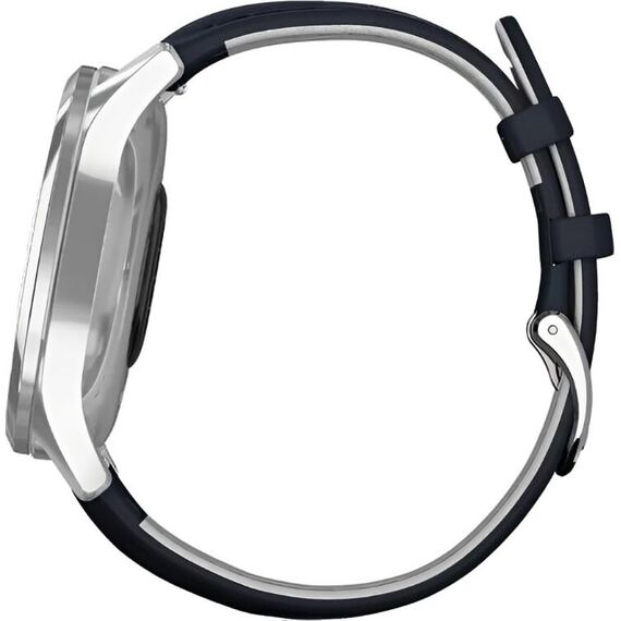 Смарт-часы Garmin Vívomove Luxe Silver Stainless Steel Case/Navy Italian Leather Band, Версия: Vívomove Luxe, Цвет: Silver Stainless Steel Case/Navy Italian Leather, изображение 8 Смарт-часы Garmin Vívomove Luxe Silver Stainless Steel Case/Navy Italian Leather Band, Версия: Vívomove Luxe, Цвет: Silver Stainless Steel Case/Navy Italian Leather, изображение 8