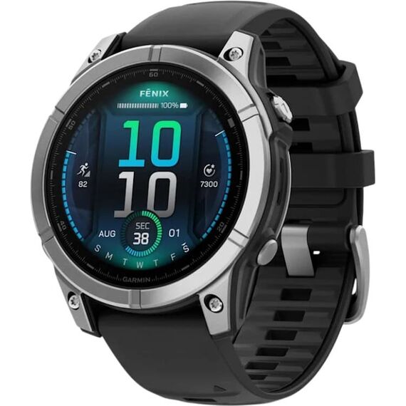 Смарт-часы Garmin Fēnix 8 E | 47 mm | Stainless Steel/Black, Версия: Fēnix E, Размер корпуса : 47 мм, Цвет: Stainless Steel/Black