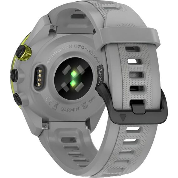 Смарт-часы Garmin Approach S70 | 42 mm | Black Ceramic Bezel/Powder Gray, Размер корпуса : 42 мм, Цвет: Black Ceramic Bezel/Powder Gray, изображение 7 Смарт-часы Garmin Approach S70 | 42 mm | Black Ceramic Bezel/Powder Gray, Размер корпуса : 42 мм, Цвет: Black Ceramic Bezel/Powder Gray, изображение 7