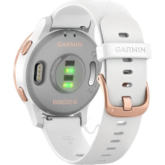 Смарт-часы Garmin Vívoactive 4S Rose Gold Stainless Steel Bezel/White, Размер корпуса : 40 мм, Цвет: White, изображение 7 Смарт-часы Garmin Vívoactive 4S Rose Gold Stainless Steel Bezel/White, Размер корпуса : 40 мм, Цвет: White, изображение 7