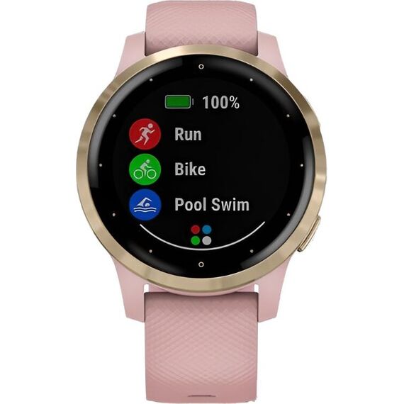 Смарт-часы Garmin Vívoactive 4S Light Gold Stainless Steel Bezel/Dust Rose, Размер корпуса : 40 мм, Цвет: Dust Rose, изображение 5 Смарт-часы Garmin Vívoactive 4S Light Gold Stainless Steel Bezel/Dust Rose, Размер корпуса : 40 мм, Цвет: Dust Rose, изображение 5