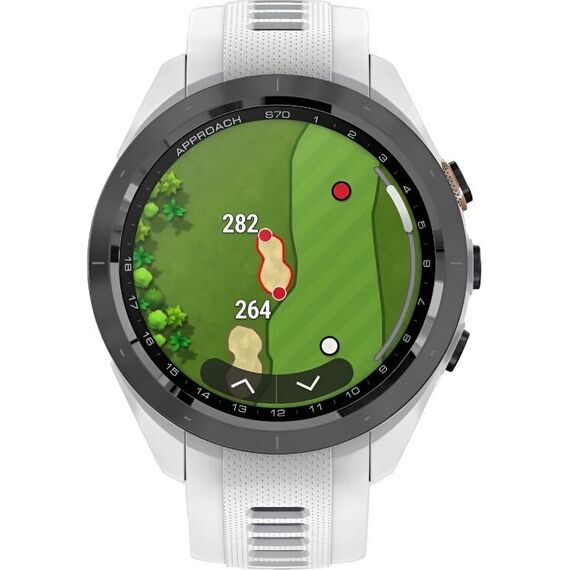 Смарт-часы Garmin Approach S70 | 42 mm | White Ceramic Bezel/Black, Размер корпуса : 42 мм, Цвет: White Ceramic Bezel/Black, изображение 5 Смарт-часы Garmin Approach S70 | 42 mm | White Ceramic Bezel/Black, Размер корпуса : 42 мм, Цвет: White Ceramic Bezel/Black, изображение 5