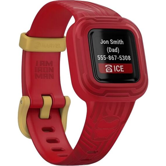 Смарт-часы Garmin Vívofit jr. 3 Marvel Iron Man, Версия: Marvel, Цвет: Iron Man, изображение 3 Смарт-часы Garmin Vívofit jr. 3 Marvel Iron Man, Версия: Marvel, Цвет: Iron Man, изображение 3