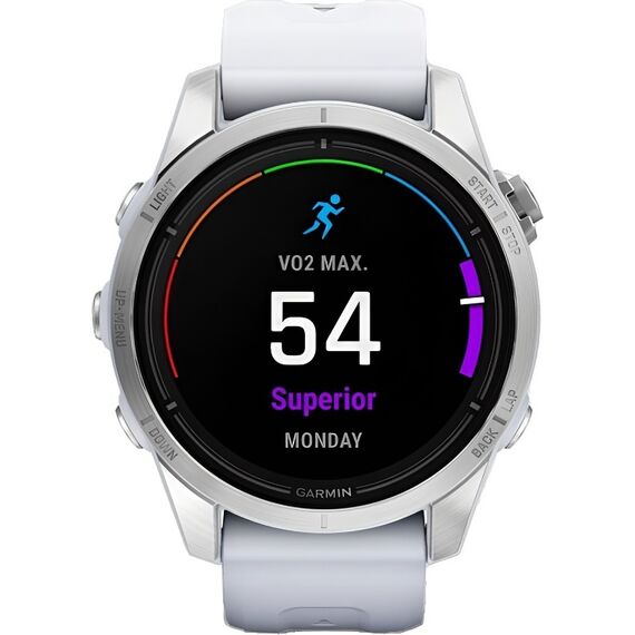 Смарт-часы Garmin Epix Pro (Gen 2) Standard Edition 42 mm Silver/Whitestone, Версия: Pro | Standard, Размер корпуса : 42 мм, Цвет: Silver/Whitestone, изображение 3 Смарт-часы Garmin Epix Pro (Gen 2) Standard Edition 42 mm Silver/Whitestone, Версия: Pro | Standard, Размер корпуса : 42 мм, Цвет: Silver/Whitestone, изображение 3