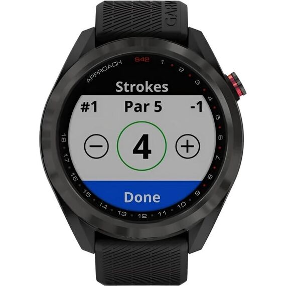 Смарт-часы Garmin Approach S42 Gunmetal/Black, Цвет: Gunmetal/Black, изображение 5 Смарт-часы Garmin Approach S42 Gunmetal/Black, Цвет: Gunmetal/Black, изображение 5