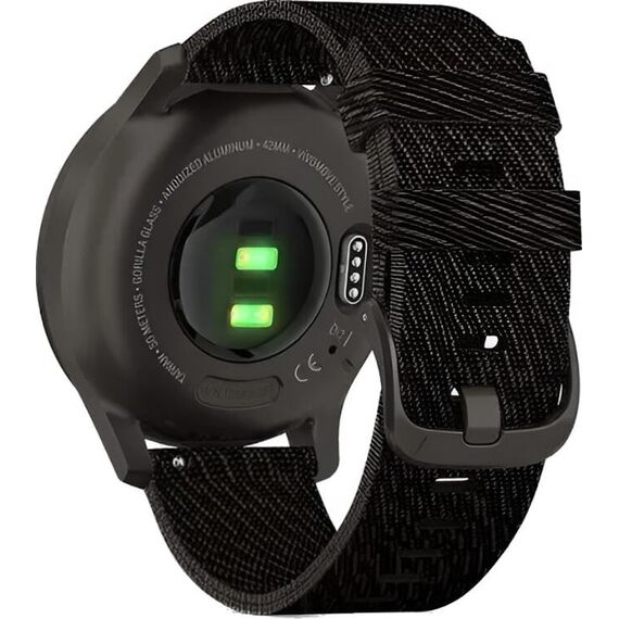 Смарт-часы Garmin Vívomove Style Graphite Aluminum Case/Black Pepper Woven Nylon Band, Версия: Vívomove Style, Цвет: Graphite Aluminum Case/Black Pepper Woven Nylon Band, изображение 7 Смарт-часы Garmin Vívomove Style Graphite Aluminum Case/Black Pepper Woven Nylon Band, Версия: Vívomove Style, Цвет: Graphite Aluminum Case/Black Pepper Woven Nylon Band, изображение 7