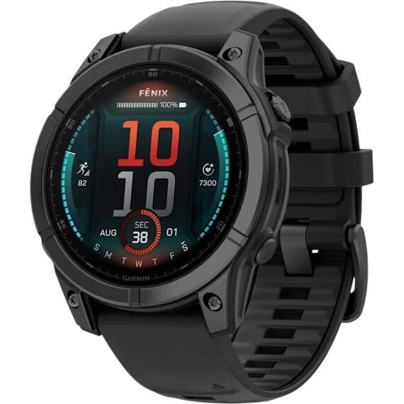 Смарт-часы Garmin Fēnix 8 E | 47 mm | Slate Gray Steel/Black, Версия: Fēnix E, Размер корпуса : 47 мм, Цвет: Slate Gray Steel/Black