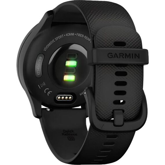 Смарт-часы Garmin Vívomove Sport Black Case/Slate Accents, Версия: Vívomove Sport, Цвет: Black Case/Slate Accents, изображение 7 Смарт-часы Garmin Vívomove Sport Black Case/Slate Accents, Версия: Vívomove Sport, Цвет: Black Case/Slate Accents, изображение 7