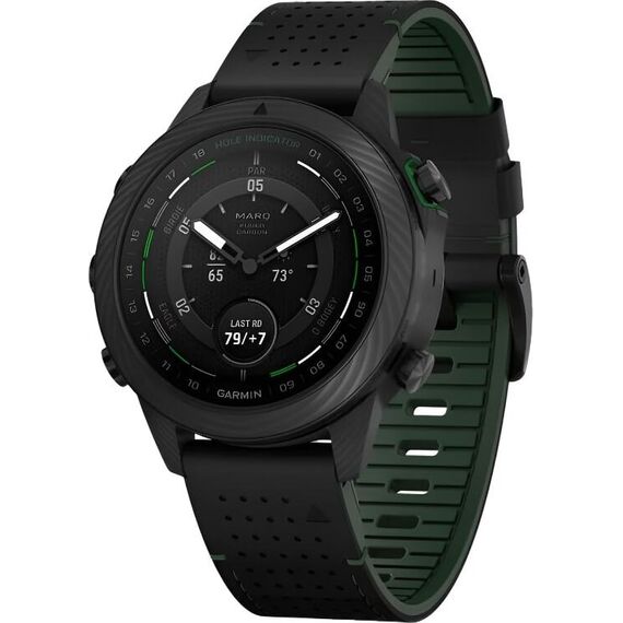 Смарт-часы Garmin Marq Golfer (Gen 2) Carbon Edition, Версия: Golfer, Материал корпуса: Плавленое углеродное волокно с титановой задней крышкой