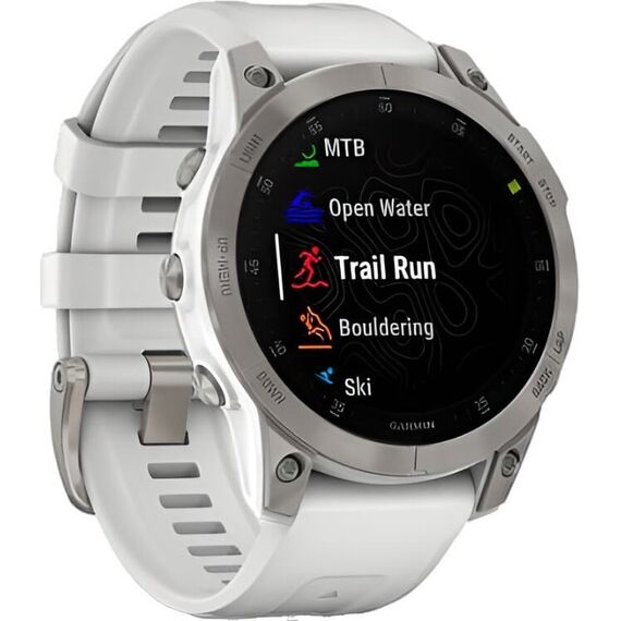 Смарт-часы Garmin Epix (Gen 2) Sapphire Edition | 47 mm | White Titanium, Версия: Sapphire, Цвет: White Titanium, изображение 4 Смарт-часы Garmin Epix (Gen 2) Sapphire Edition | 47 mm | White Titanium, Версия: Sapphire, Цвет: White Titanium, изображение 4
