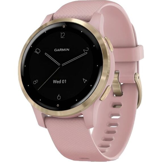 Смарт-часы Garmin Vívoactive 4S Light Gold Stainless Steel Bezel/Dust Rose, Размер корпуса : 40 мм, Цвет: Dust Rose