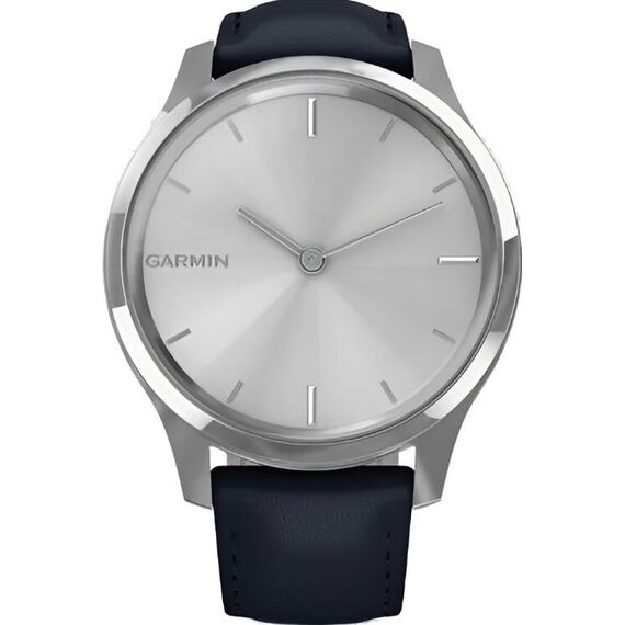 Смарт-часы Garmin Vívomove Luxe Silver Stainless Steel Case/Navy Italian Leather Band, Версия: Vívomove Luxe, Цвет: Silver Stainless Steel Case/Navy Italian Leather, изображение 3 Смарт-часы Garmin Vívomove Luxe Silver Stainless Steel Case/Navy Italian Leather Band, Версия: Vívomove Luxe, Цвет: Silver Stainless Steel Case/Navy Italian Leather, изображение 3