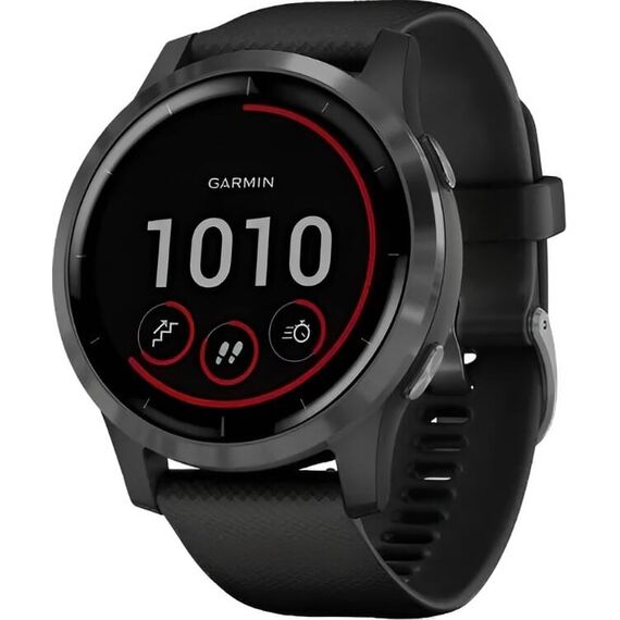 Смарт-часы Garmin Vívoactive 4 Slate Stainless Steel Bezel/Black, Размер корпуса : 45 мм, Цвет: Black