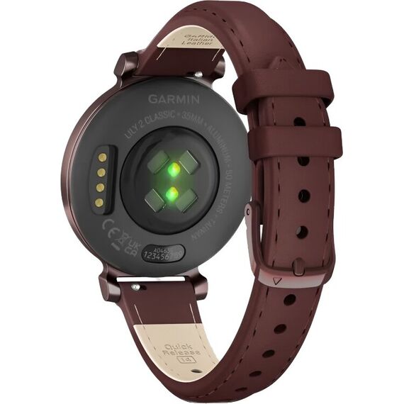 Смарт-часы Garmin Lily 2 Classic Dark Bronze/Mulberry Leather, Модель: Classic, Цвет: Dark Bronze/Mulberry Leather, изображение 7 Смарт-часы Garmin Lily 2 Classic Dark Bronze/Mulberry Leather, Модель: Classic, Цвет: Dark Bronze/Mulberry Leather, изображение 7