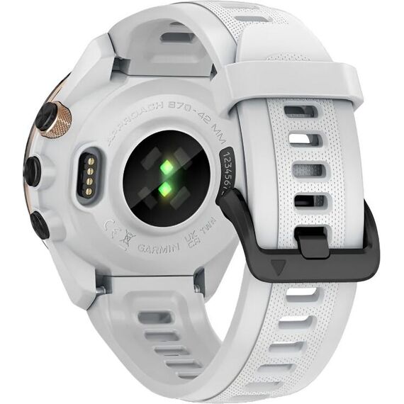 Смарт-часы Garmin Approach S70 | 42 mm | White Ceramic Bezel/Black, Размер корпуса : 42 мм, Цвет: White Ceramic Bezel/Black, изображение 6 Смарт-часы Garmin Approach S70 | 42 mm | White Ceramic Bezel/Black, Размер корпуса : 42 мм, Цвет: White Ceramic Bezel/Black, изображение 6