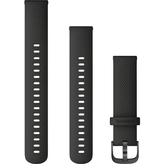 Ремешок сменный Garmin Quick Release | 18 мм | Black/Slate Hardware, Цвет: Black/Slate Hardware