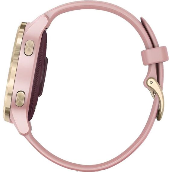 Смарт-часы Garmin Vívoactive 4S Light Gold Stainless Steel Bezel/Dust Rose, Размер корпуса : 40 мм, Цвет: Dust Rose, изображение 8 Смарт-часы Garmin Vívoactive 4S Light Gold Stainless Steel Bezel/Dust Rose, Размер корпуса : 40 мм, Цвет: Dust Rose, изображение 8