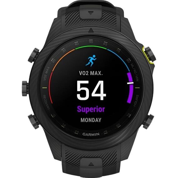 Смарт-часы Garmin Marq Athlete (Gen 2) Carbon Edition, Версия: Athlete, Материал корпуса: Плавленое углеродное волокно с титановой задней крышкой, изображение 3 Смарт-часы Garmin Marq Athlete (Gen 2) Carbon Edition, Версия: Athlete, Материал корпуса: Плавленое углеродное волокно с титановой задней крышкой, изображение 3