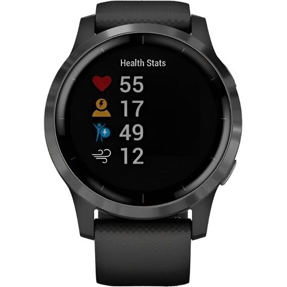 Смарт-часы Garmin Vívoactive 4 Slate Stainless Steel Bezel/Black, Размер корпуса : 45 мм, Цвет: Black, изображение 3 Смарт-часы Garmin Vívoactive 4 Slate Stainless Steel Bezel/Black, Размер корпуса : 45 мм, Цвет: Black, изображение 3