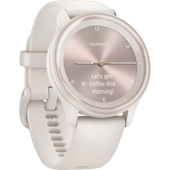 Смарт-часы Garmin Vívomove Sport Ivory Case/Peach Gold Accents, Версия: Vívomove Sport, Цвет: Ivory Case/Peach Gold Accents, изображение 4 Смарт-часы Garmin Vívomove Sport Ivory Case/Peach Gold Accents, Версия: Vívomove Sport, Цвет: Ivory Case/Peach Gold Accents, изображение 4
