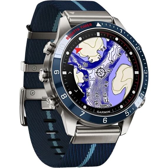 Смарт-часы Garmin Marq Captain (Gen 2), Версия: Captain, Материал корпуса: Титан (класс 5), изображение 4 Смарт-часы Garmin Marq Captain (Gen 2), Версия: Captain, Материал корпуса: Титан (класс 5), изображение 4