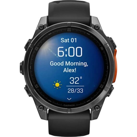 Смарт-часы Garmin Fēnix 8 Amoled | 47 mm | Slate Gray/Black, Версия: Amoled, Размер корпуса : 47 мм, Цвет: Slate Gray/Black, изображение 4 Смарт-часы Garmin Fēnix 8 Amoled | 47 mm | Slate Gray/Black, Версия: Amoled, Размер корпуса : 47 мм, Цвет: Slate Gray/Black, изображение 4
