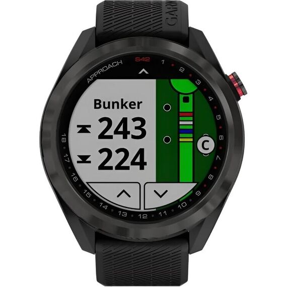 Смарт-часы Garmin Approach S42 Gunmetal/Black, Цвет: Gunmetal/Black, изображение 3 Смарт-часы Garmin Approach S42 Gunmetal/Black, Цвет: Gunmetal/Black, изображение 3