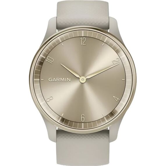 Смарт-часы Garmin Vívomove Trend Cream Gold Stainless Steel Bezel/French Gray, Версия: Vívomove Trend, Цвет: Cream Gold Stainless Steel Bezel/French Gray, изображение 3 Смарт-часы Garmin Vívomove Trend Cream Gold Stainless Steel Bezel/French Gray, Версия: Vívomove Trend, Цвет: Cream Gold Stainless Steel Bezel/French Gray, изображение 3