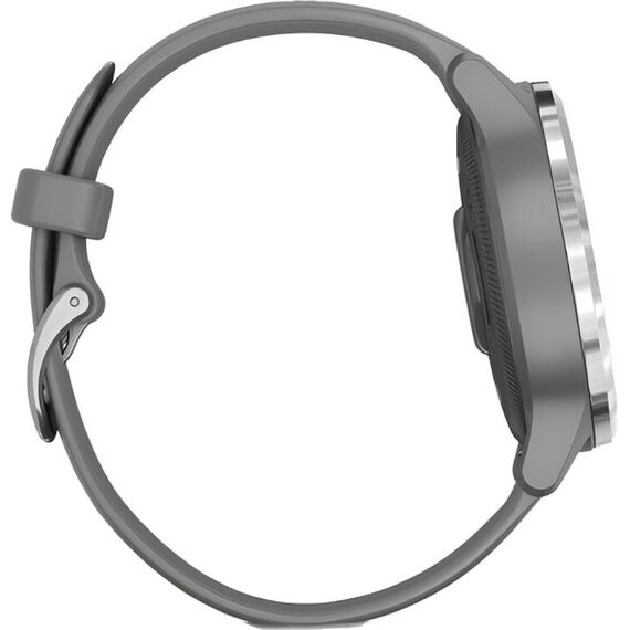 Смарт-часы Garmin Vívoactive 4S Silver Stainless Steel Bezel/Powder Gray, Размер корпуса : 40 мм, Цвет: Powder Gray, изображение 6 Смарт-часы Garmin Vívoactive 4S Silver Stainless Steel Bezel/Powder Gray, Размер корпуса : 40 мм, Цвет: Powder Gray, изображение 6