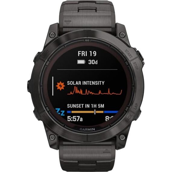 Смарт-часы Garmin Fēnix 7X Pro Sapphire Solar Edition Carbon Grey Titanium, Версия: Pro | Sapphire Solar, Размер корпуса : 51 мм, Цвет: Carbon Grey Titanium, изображение 3