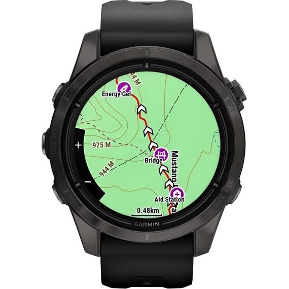 Смарт-часы Garmin Epix Pro (Gen 2) Sapphire Edition | 42 mm | Carbon Gray DLC Titanium, Версия: Pro | Sapphire, Размер корпуса : 42 мм, Цвет: Carbon Gray DLC Titanium, изображение 5 Смарт-часы Garmin Epix Pro (Gen 2) Sapphire Edition | 42 mm | Carbon Gray DLC Titanium, Версия: Pro | Sapphire, Размер корпуса : 42 мм, Цвет: Carbon Gray DLC Titanium, изображение 5