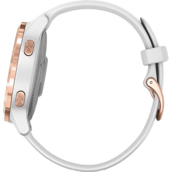 Смарт-часы Garmin Vívoactive 4S Rose Gold Stainless Steel Bezel/White, Размер корпуса : 40 мм, Цвет: White, изображение 8 Смарт-часы Garmin Vívoactive 4S Rose Gold Stainless Steel Bezel/White, Размер корпуса : 40 мм, Цвет: White, изображение 8