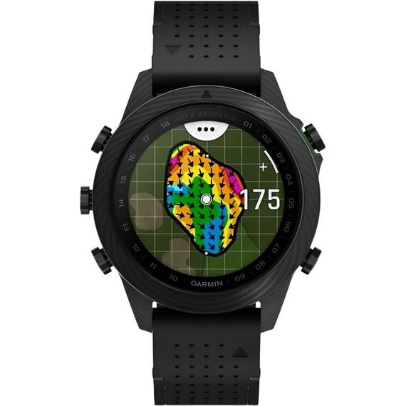 Смарт-часы Garmin Marq Golfer (Gen 2) Carbon Edition, Версия: Golfer, Материал корпуса: Плавленое углеродное волокно с титановой задней крышкой, изображение 3 Смарт-часы Garmin Marq Golfer (Gen 2) Carbon Edition, Версия: Golfer, Материал корпуса: Плавленое углеродное волокно с титановой задней крышкой, изображение 3