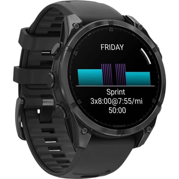 Смарт-часы Garmin Fēnix 8 Amoled | 47 mm | Slate Gray/Black, Версия: Amoled, Размер корпуса : 47 мм, Цвет: Slate Gray/Black, изображение 5 Смарт-часы Garmin Fēnix 8 Amoled | 47 mm | Slate Gray/Black, Версия: Amoled, Размер корпуса : 47 мм, Цвет: Slate Gray/Black, изображение 5
