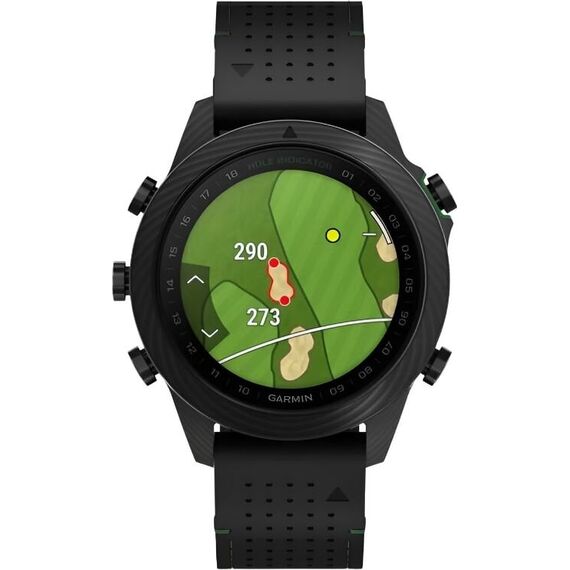 Смарт-часы Garmin Marq Golfer (Gen 2) Carbon Edition, Версия: Golfer, Материал корпуса: Плавленое углеродное волокно с титановой задней крышкой, изображение 5 Смарт-часы Garmin Marq Golfer (Gen 2) Carbon Edition, Версия: Golfer, Материал корпуса: Плавленое углеродное волокно с титановой задней крышкой, изображение 5